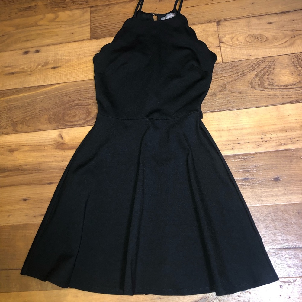 Black mini dress